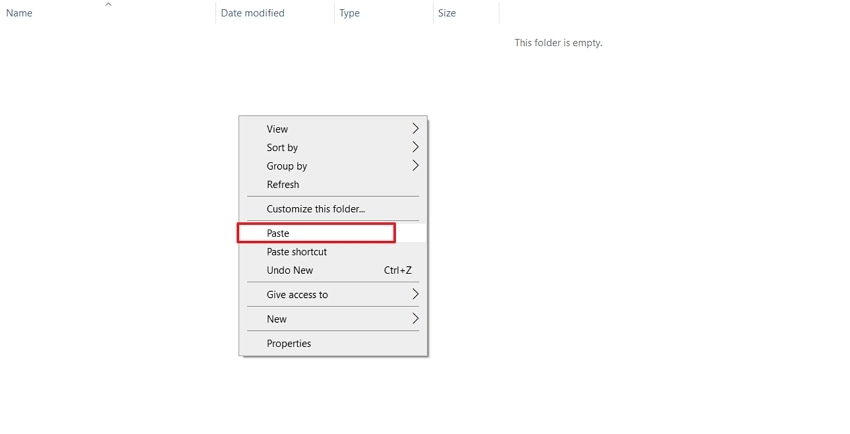 paste excel file other drive