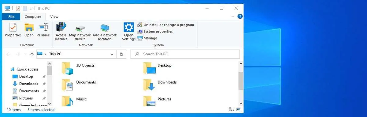 file explorer in windows