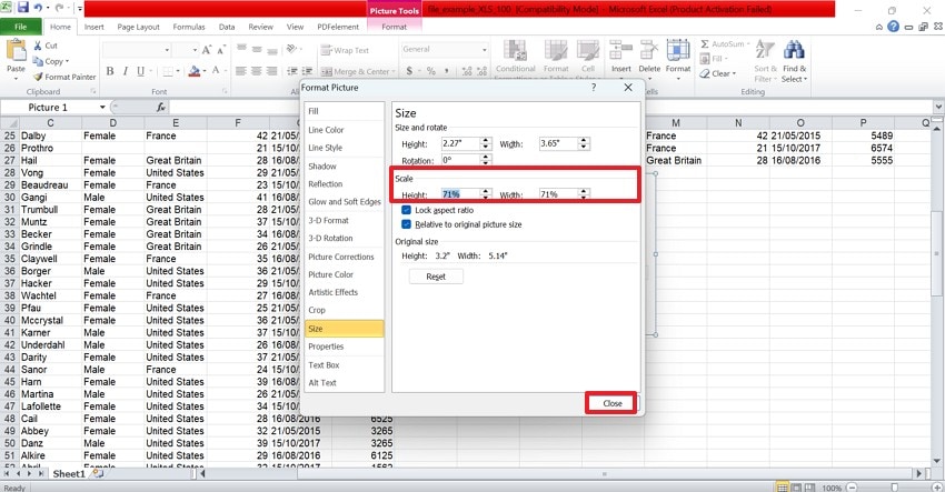 enter custom image aspect ratio