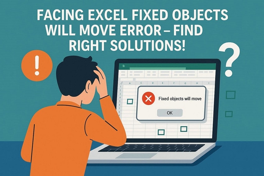 how to fix excel fixed objects moving error