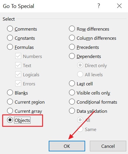 sorting overlapping object in excel