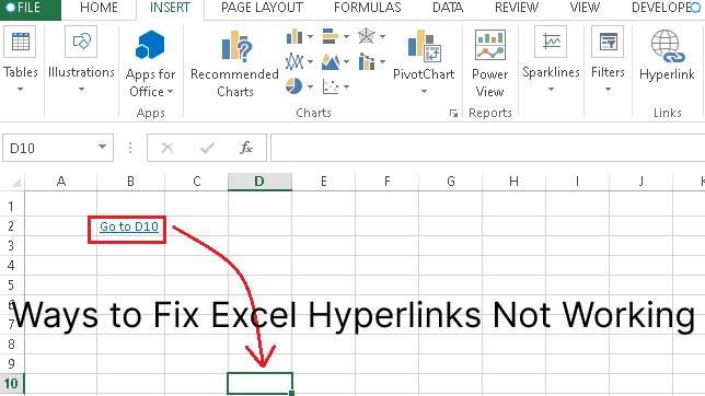 Anleitung zur Fehlerbehebung: Lösungen für nicht funktionierende Excel-Hyperlinks