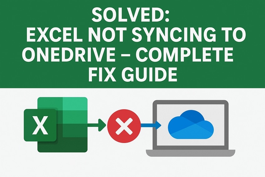 reviewing fixes excel not syncing onedrive