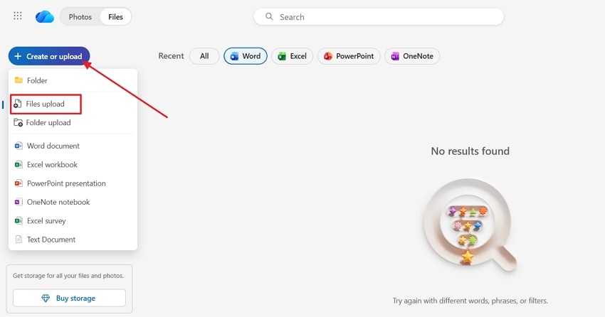 reupload saved onedrive file