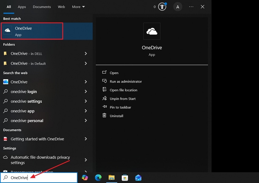 reopen onedrive application