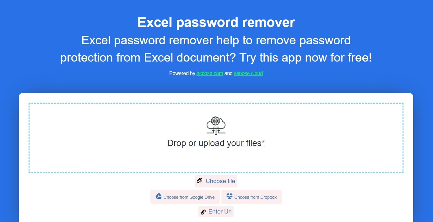aspose excel password remover