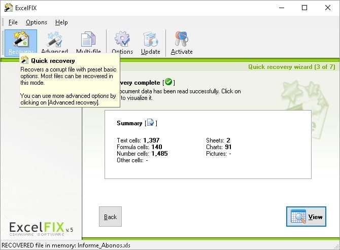 excelfix recovery software
