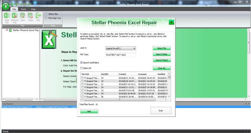 recover excel file error step 2