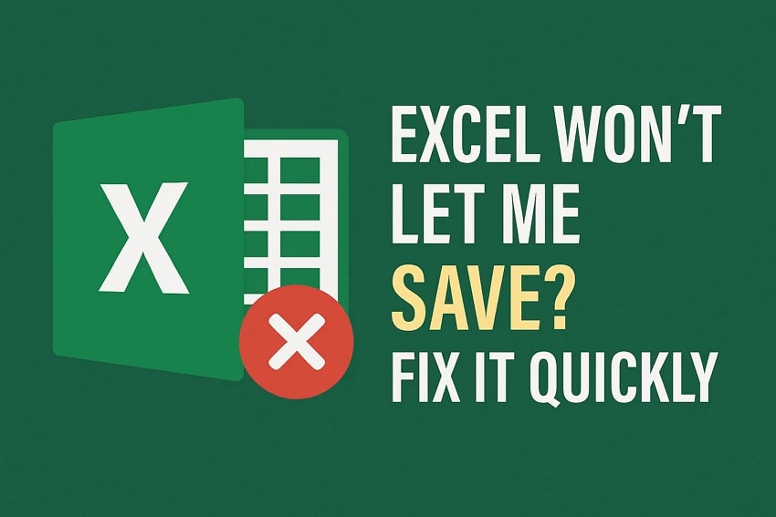 guide to fix excel not saving