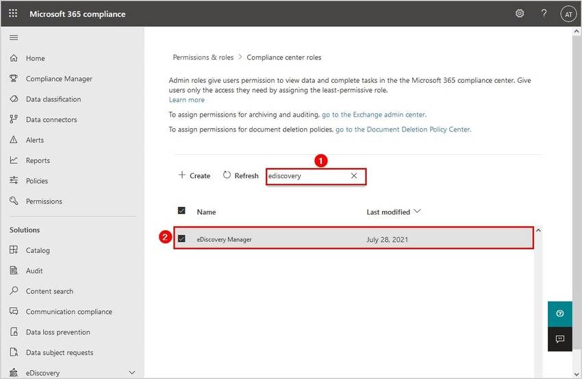 enabling ediscovery for exporting pst from office 365