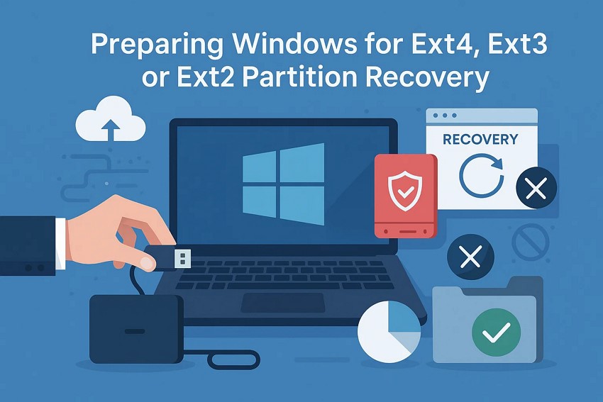 preparing windows for ext4 recovery