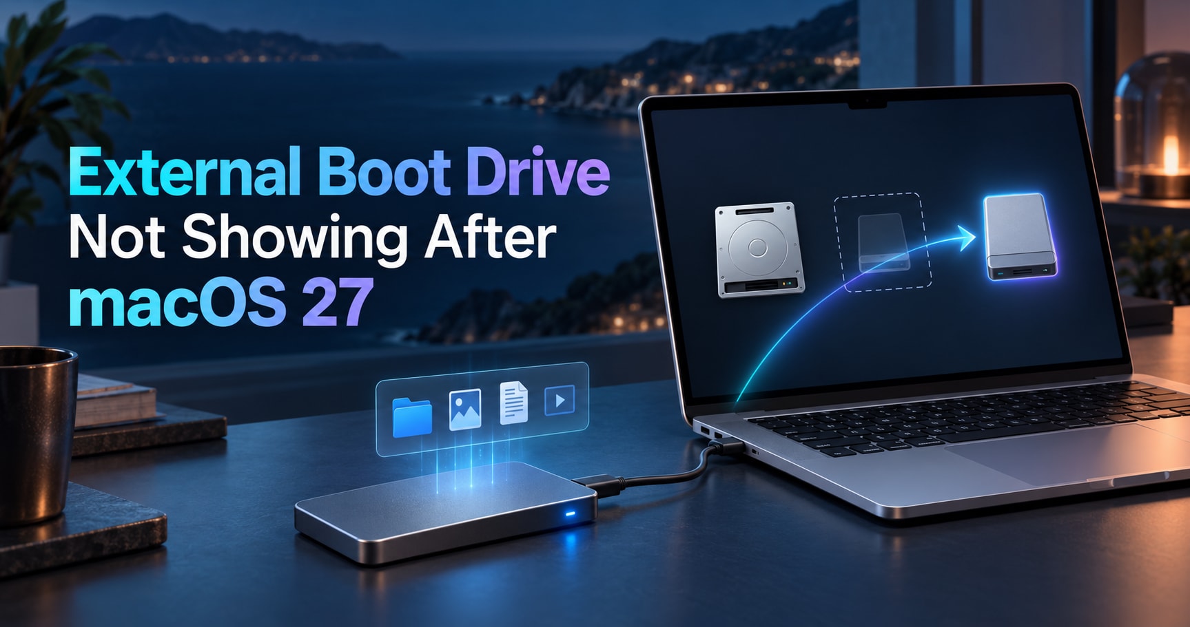 External Boot Drive Not Showing After macOS 27 Golden Gate? Diagnose It Before You Erase Anything