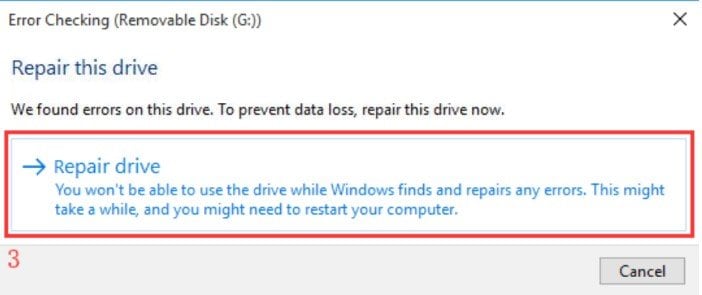 repair corrupted external hard drive
