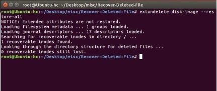 extundelete is a linux data recovery tool