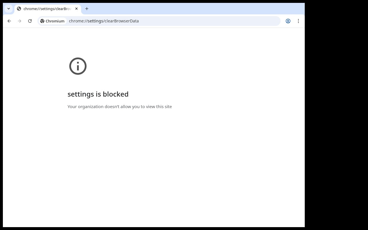 current chromium browser site data and permissions settings