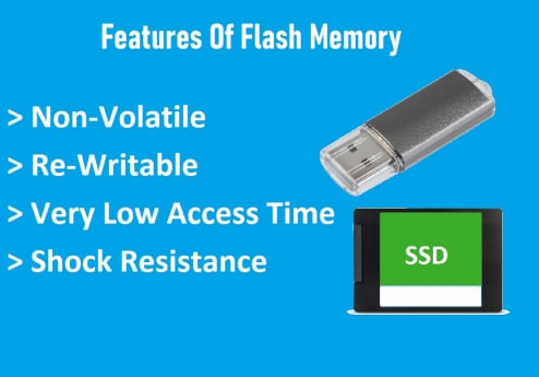 características de la memoria flash