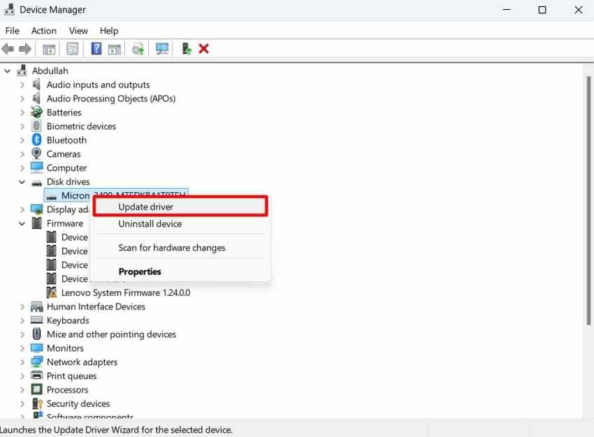 update sd card driver windows