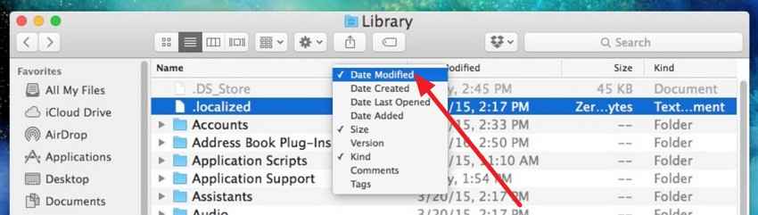 sort mac recovery files 