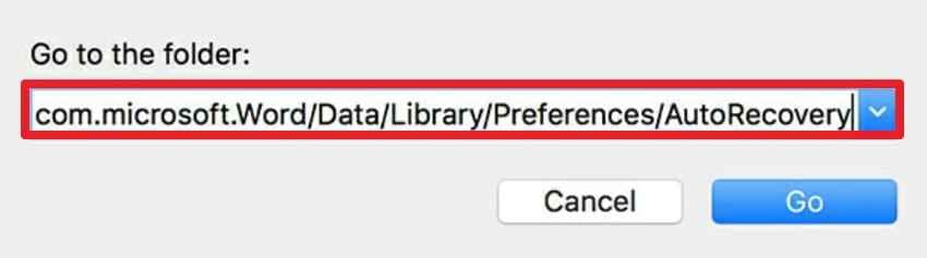 access finder go folder 