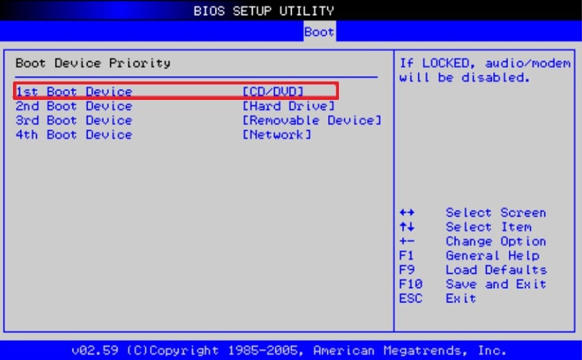 enter the bios setup menu
