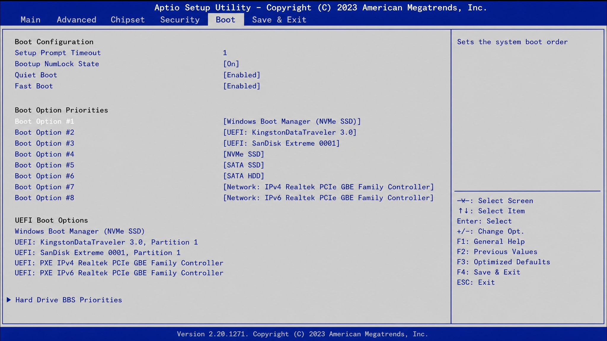 check BIOS UEFI settings