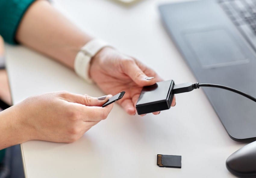 try a different card reader