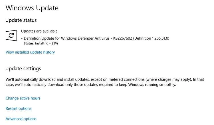 Error en la actualización KB2267602 de Windows Defender y cómo solucionarlo