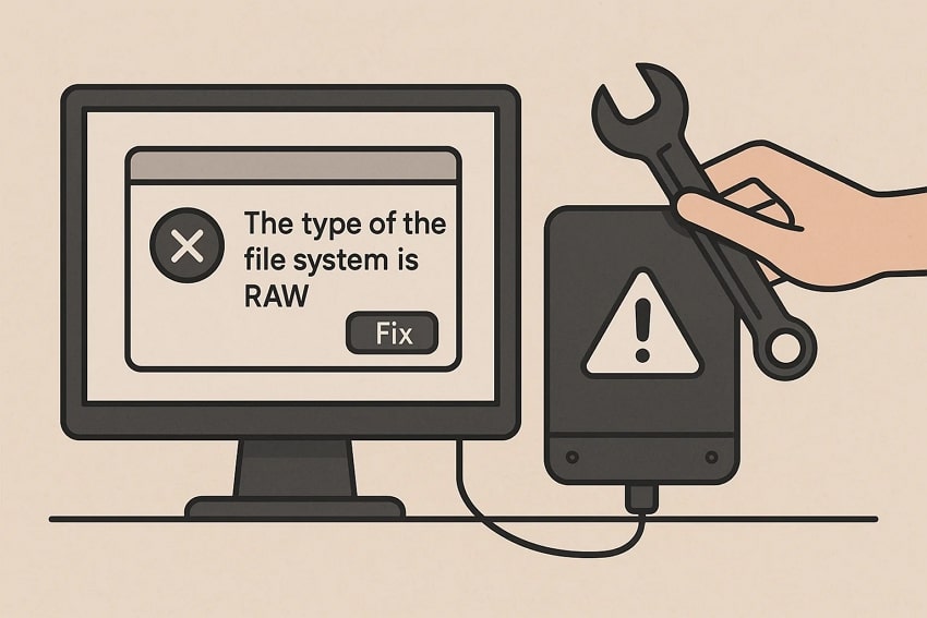 raw file system error definition