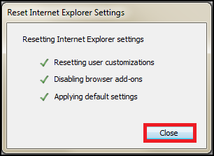 close to save new settings