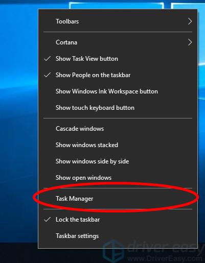 il task manager del computer 