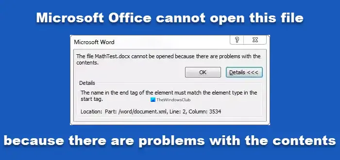 fix ms word content error