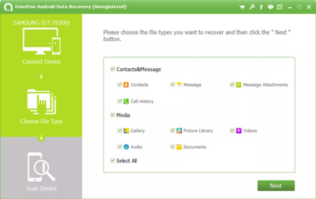 fonepaw android data recovery software