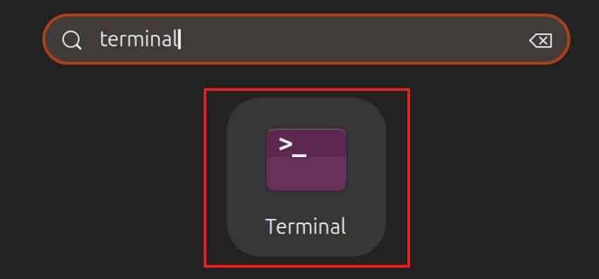 launch ubuntu terminal app
