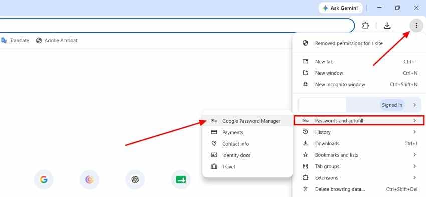 check password manager for telegram password