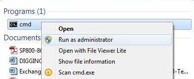 run diskpart partition format tool as administrator