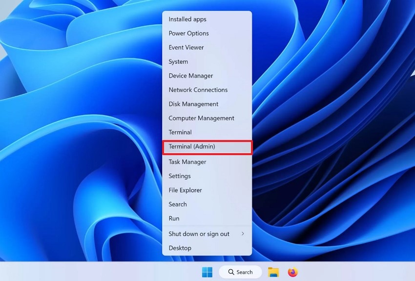 access terminal admin interface