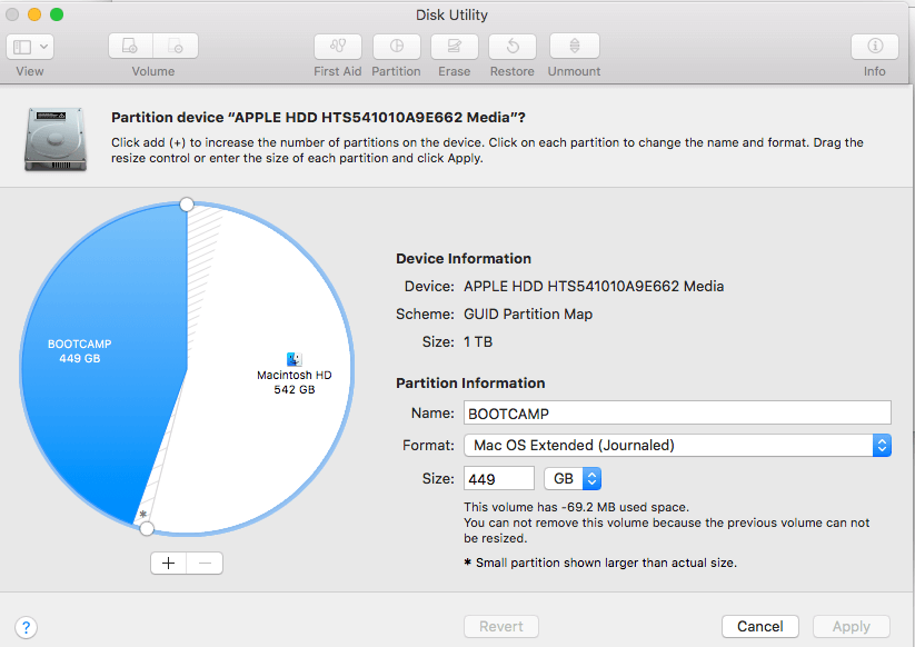 format the mac partition