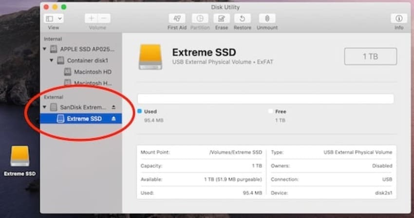 révéler le conteneur de disque SSD Sandisk Extreme