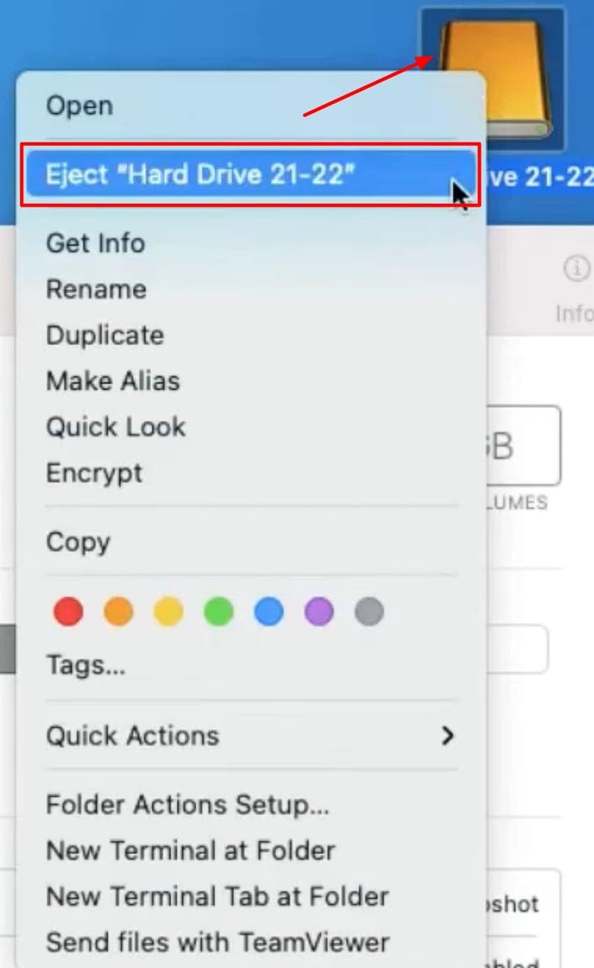 eject hard drive safely
