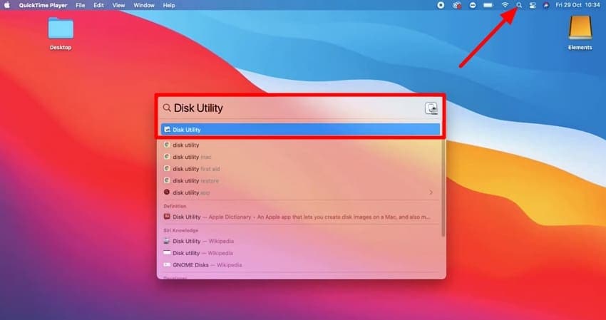 locate disk utility