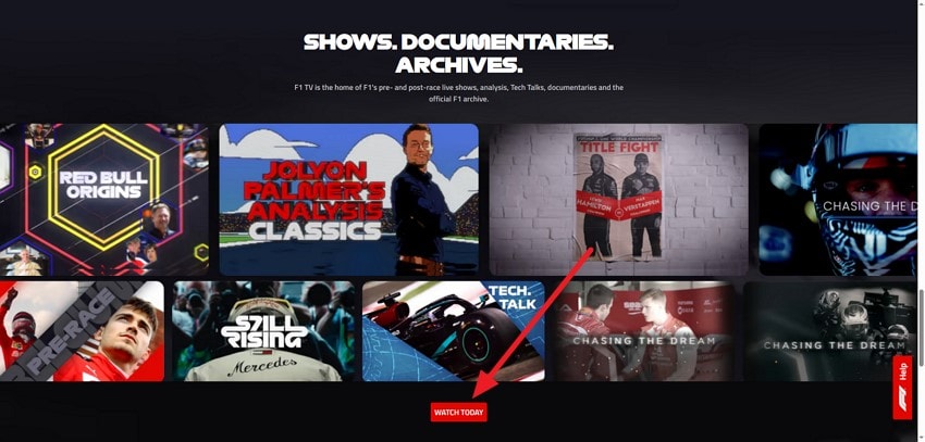 formula 1 race on browser