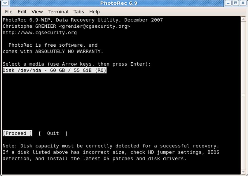 photorec mac data recovery tool