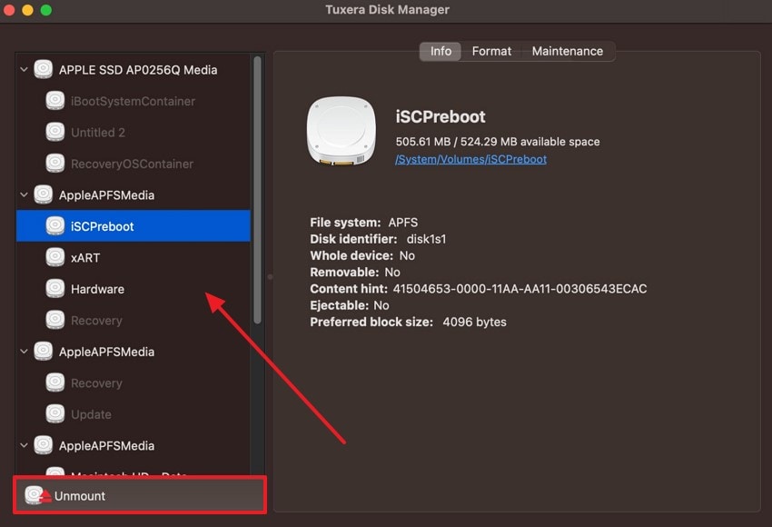 access disks and drivers mac through tuxera