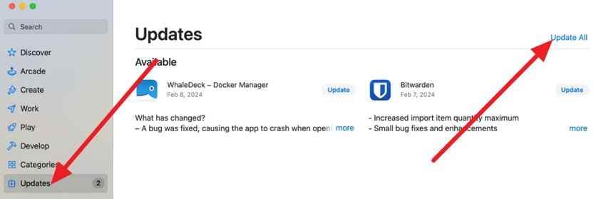 update all apps