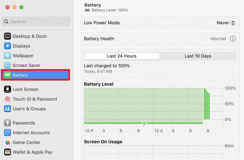 check the battery