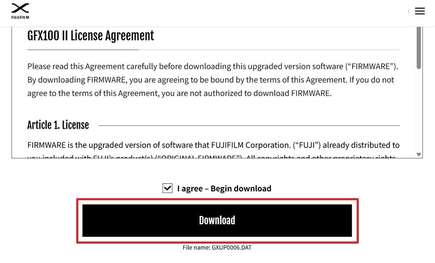 download latest fujifilm camera software