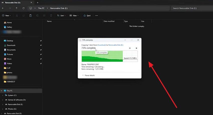 paste fujifilm camera software to sd