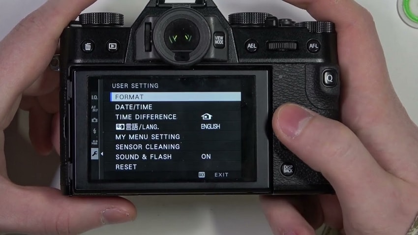 format sd card fujifilm camera