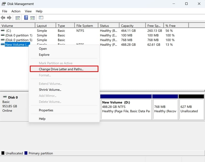 open disk management windows