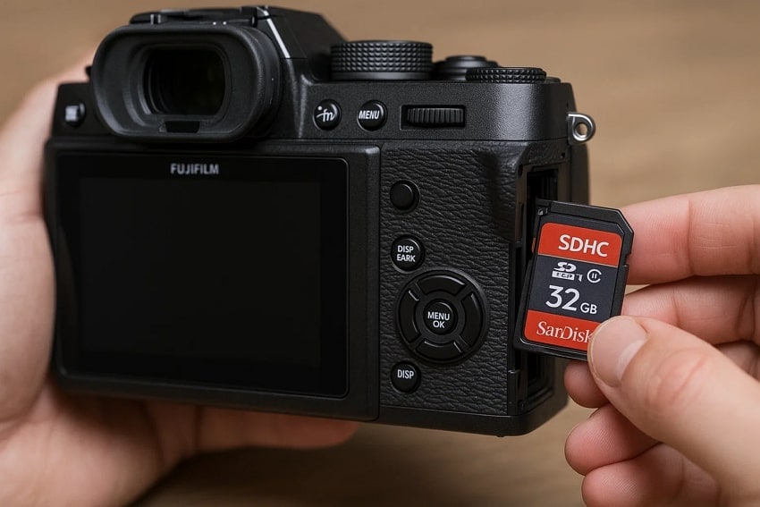 change sd card